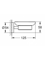 Grohe Essentials fali szappan tartó, króm 40444001