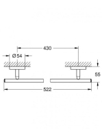 Grohe BauCosmopolitan fürdőlepedő tartó, króm 40459001