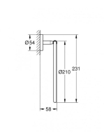 Grohe BauCosmopolitan törölközőtartó gyűrű, króm 40460001