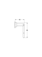Grohe Essentials Cube fedél nélküli WC papír tartó, króm 40507001