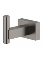 Grohe Essentials Cube fürdőköpeny akasztó, szálcsiszolt grafit 40511AL1