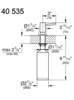 Grohe szappanadagoló Cosmopolitan mosogatószer adagoló Matt Warm Sunset 40535DL0