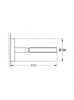 Grohe BauCosmopolitan fali tartókonzol, króm 40585001