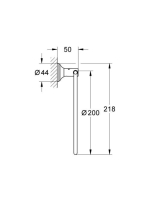 Grohe Essentials Authentic törölközőtartó gyűrű, króm 40655001
