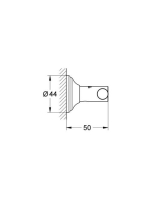 Grohe Essentials Authentic fürdőköpeny akasztó, króm 40656001