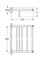 Grohe Essentials Multi törölközőtartó, arany 40800GL1