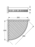 Grohe Selection Cube sarok szivacs tartó 40809000
