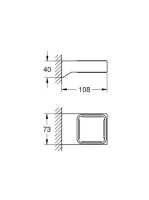 Grohe Selection Cube tartó 40865000