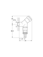 Grohe eredeti WAS tömlővéges kifolyószelep 1/2" 41015000