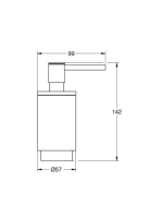 Grohe Selection szappanadagoló tartókonzol nélkül, szálcsiszolt grafit 41028AL0