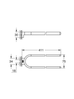 Grohe Selection törölközőtartó, króm 41059000