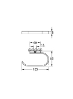 Grohe Selection WC papír tartó, arany 41068GL0