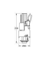 Grohe kettős öblítésű pneumatikus szelep 42774000