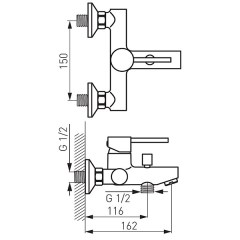 Ferro Fiesta BFI1 - kádcsaptelep