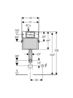 Geberit Delta 12 cm-es falsík alatti öblítőtartály 109100001 (109.100.00.1)