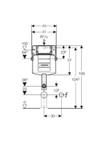 Geberit Sigma 12 cm-es falsík alatti öblítőtartály 109300005 (109.300.00.5)