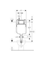 Geberit Sigma 8 cm-es falsík alatti öblítőtartály, 109791001 (109.791.00.1)