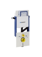 Geberit Sigma fali WC szerelőelem, Sigma 12 cm-es öblítőtartállyal, csatlakozócsonkkal szagelszíváshoz 110367005 (110.367.00.5)