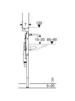 Geberit Duofix szerelőelem 80x125 cm, Geberit ONE mosdóhoz és csaptelephez 111.071.00.1