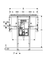 Geberit Duofix szerelőelem 95x125 cm, Geberit ONE mosdóhoz és csaptelephez 111.072.00.1