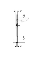 Geberit Duofix mosdó szerelőelem, 82–98 cm, álló csaptelephez 111485001 (111.485.00.1)
