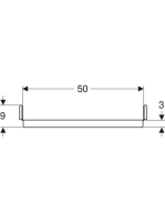 Keresztelem Geberit Duofix szerelőelemhez 50 cm, tárolórekesz számára 111.595.00.1
