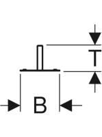 Geberit Duofix szerelőelem, walk-in zuhanyfal esetében 111.596.00.1