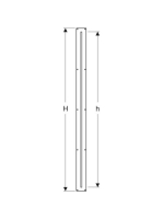 Geberit Duofix szerelőelem, walk-in zuhanyfal esetében 111.596.00.1
