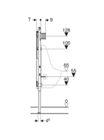 Geberit Duofix vizelde elem 144 cm, Laufen Tamaro vizelde felszereléséhez 111.619.00.1