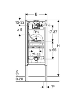 Geberit Duofix univerzális vizelde elem 112–130 cm, szórófejhez 111.676.00.1