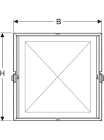 Beépítődoboz Geberit ONE falsíkba süllyesztett tükrös szekrényhez 64,5x93,5 cm 111.941.00.1