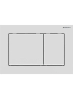 Geberit Omega30 működtetőlap 2 mennyiséges öblítéshez, easy-to-clean, matt fehér/fehér 115.080.01.1