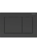 Geberit Omega30 működtetőlap 2 mennyiséges öblítéshez, easy-to-clean, matt fekete/fekete 115.080.16.1