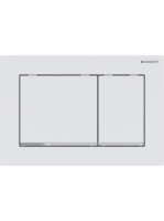 Geberit Omega30 működtetőlap 2 mennyiséges öblítéshez, easy-to-clean, matt fehér/króm 115.080.JT.1