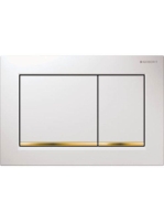 Geberit Omega30 nyomólap fehér/aranyozott 115080kk1 (115.080.KK.1)