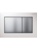 Geberit Omega30 nyomólap fehér/matt króm 115080KL1 (115.080.KL.1)