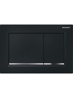 Geberit Omega30 nyomólap fekete/króm 115080km1 (115.080.KM.1)