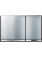 Geberit Omega60 működtetőlap 2 mennyiséges öblítéshez, szálcsiszolt króm/krómozott 115.081.GH.1