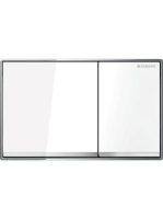 Geberit Omega60 működtetőlap 2 mennyiséges öblítéshez, fehér/krómozott 115.081.SI.1