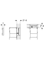 Geberit Omega60 működtetőlap 2 mennyiséges öblítéshez, fehér/krómozott 115.081.SI.1