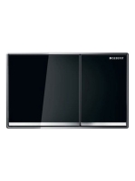 Geberit Omega60 működtetőlap 2 mennyiséges öblítéshez, fekete/krómozott 115.081.SJ.1