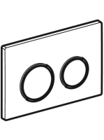 Geberit Omega20 működtetőlap 2 mennyiséges öblítéshez, easy-to-clean, matt fehér/fehér 115.085.01.1
