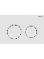 Geberit Omega20 működtetőlap, 2 mennyiséges öblítéshez, matt fehér/fehér 115.085.11.1