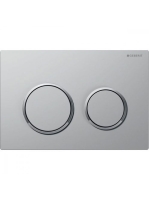 Geberit Omega20 nyomólap két öblítéshez EasytoClean bevonat, Design csíkok, matt króm 115.085.JQ.1