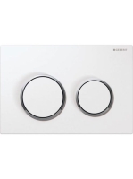 Geberit Omega20 nyomólap fehér fényes króm 115085kj1 (115.085.KJ.1)