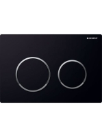 Geberit Omega20 nyomólap fekete fényes króm 115085KM1 (115.085.KM.1)