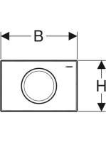 Geberit Delta15 nyomólap, alpin fehér 115.109.11.1 (115109111)