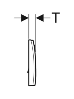 Geberit Delta15 nyomólap, magasfényű krómozott 115.109.21.1 (115109211)