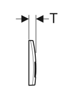 Geberit Delta50 nyomólap, fényes króm 115.119.21.1 (115119211)