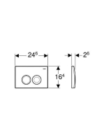 Geberit Delta25 nyomólap alpesi fehér 115125115 (115.125.11.5)